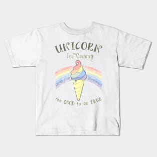 Unicorn Ice Cream Kids T-Shirt